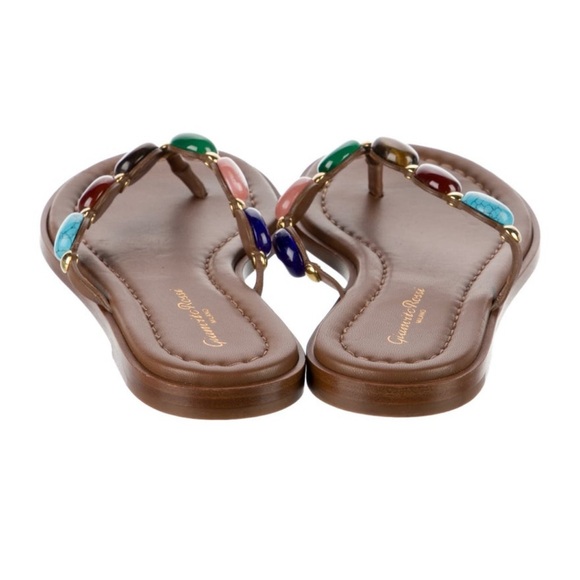 Gianvito Rossi 5 mm Shanti leather thong sandals - Picture 4 of 11